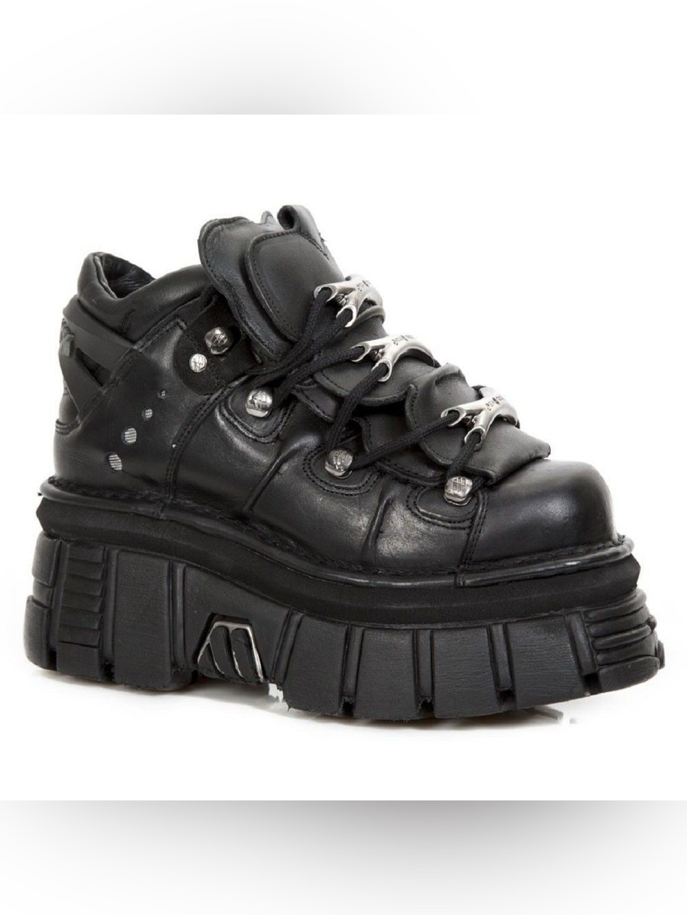New Rock Boot Black Tower sz 38